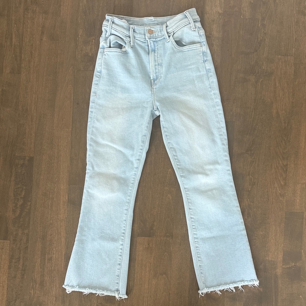 MOTHER Light Wash Flare Jeans size 25 petite